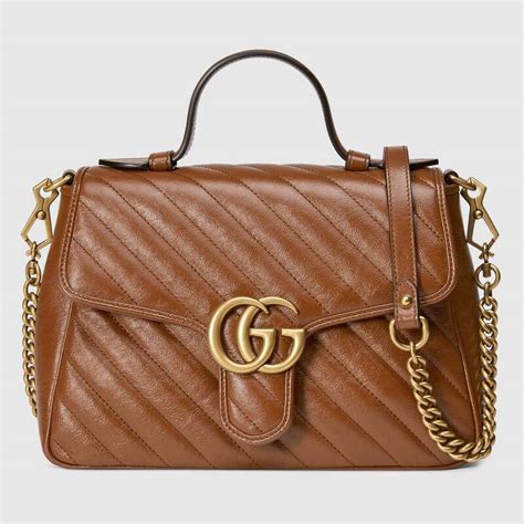 gucci brown marmont|Gucci Marmont small matelasse bag.